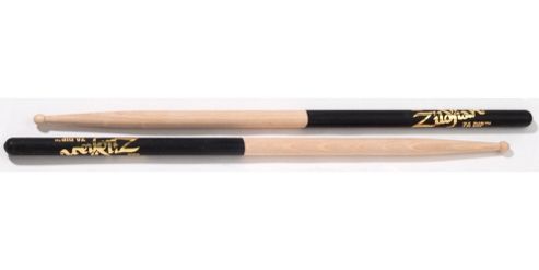Image of Zildjian 7a Wood Black Dip Hickory Drumsticks - Pair