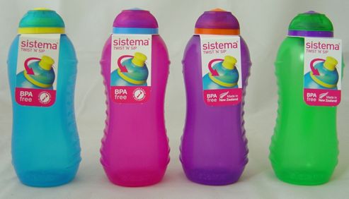 Image of Sistema 330ml Twister Drinks Bottles, Set Of 4