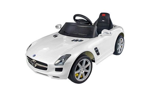 Image of Kids Electric Car Mercedes Benz Sls 6 Volt White Gloss