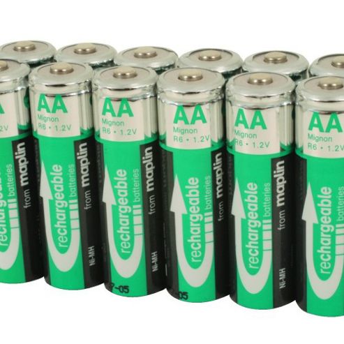 Image of 12 Rechargeable Aa Battery Nimh 2000mah Value Pack