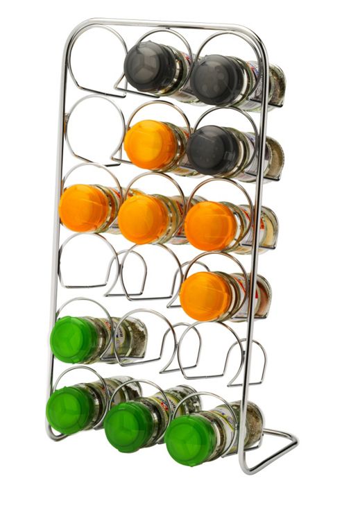 Image of Hahn 18 Jar Spice Rack, Chrome