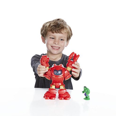 Image of Playskool Heroes Marvel Super Hero Adventrues Stark Tech Armor With Tony Stark Figure