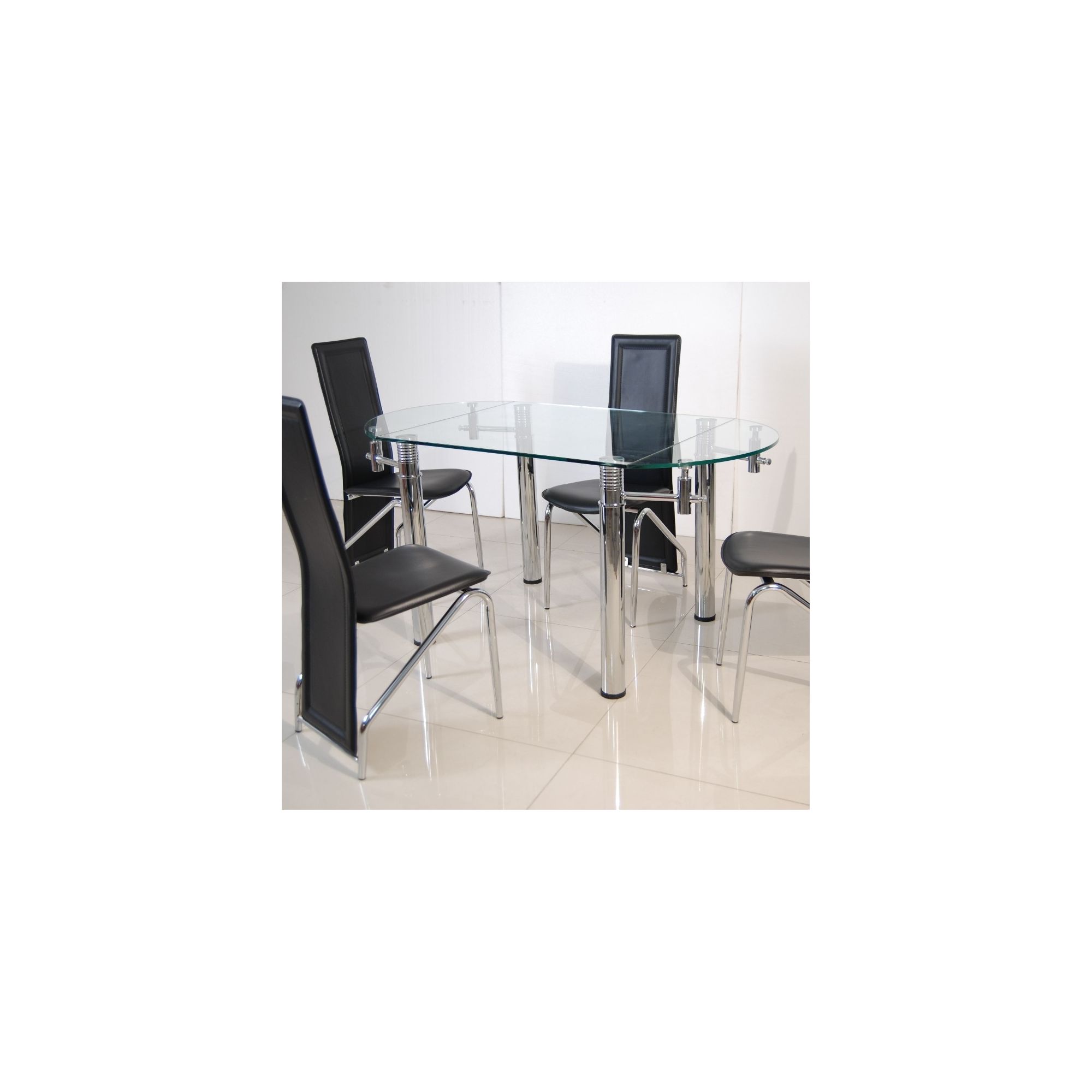 Solway Furniture Oscar Oval 5 Piece Extending Dining Table Set - Back at Tesco Direct