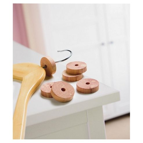 Image of Russel Cedar Wood Moth Repellant Hanger Rings - 6 Pack