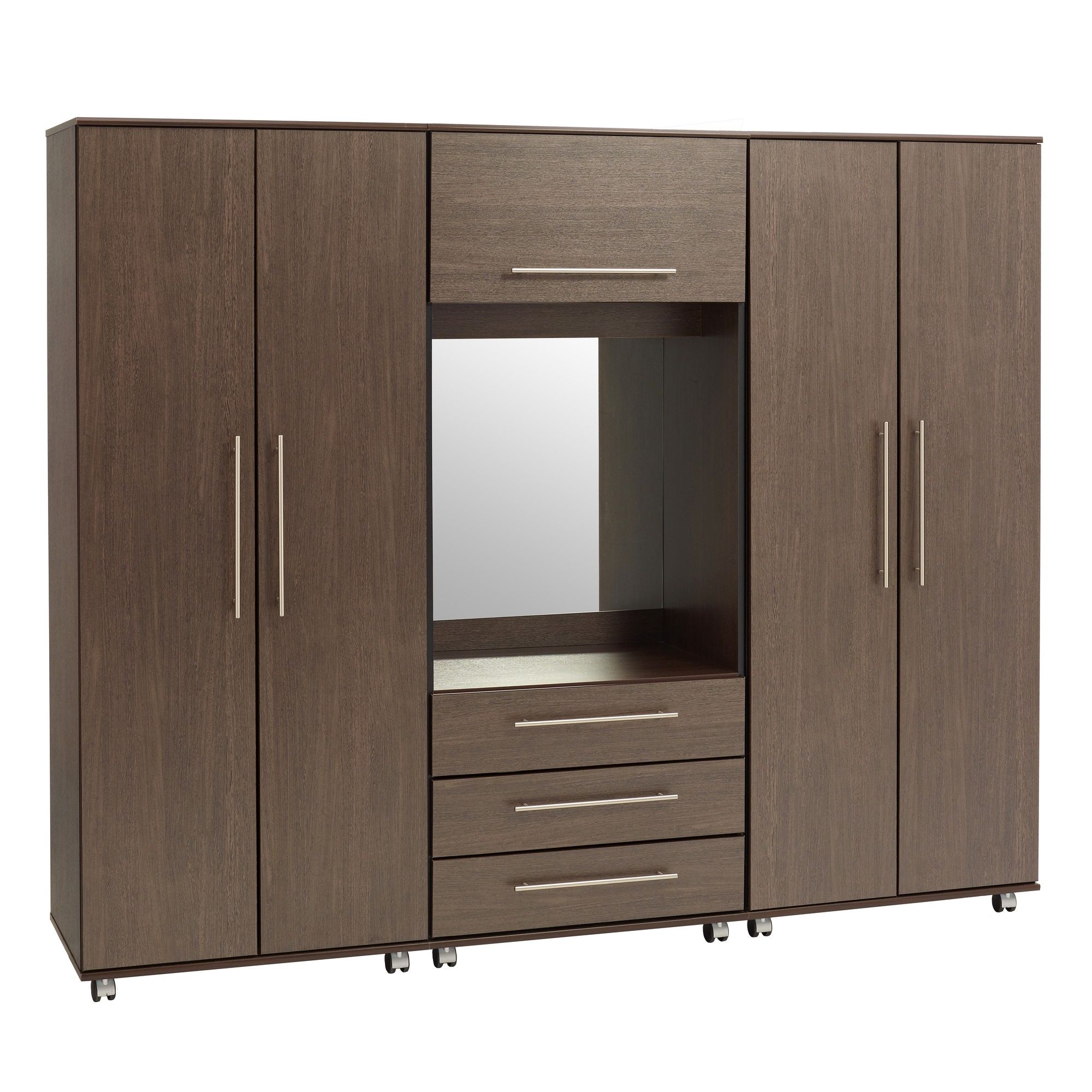 Ideal Furniture New York Fitment Wardrobe - Beech at Tesco Direct