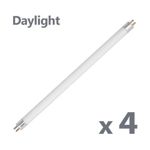 Image of Pack Of 4 Replacement T5 5w Fluorescent Tubes In Daylight