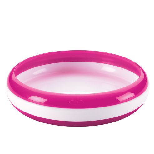 Image of Oxo Tot Baby Training Plate - Raspberry