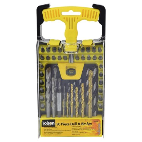Image of Rolson 50pc Drill & Bit Set