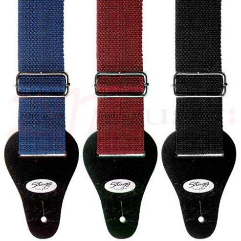 Image of Stagg 2" Red Nylon Guitar Strap