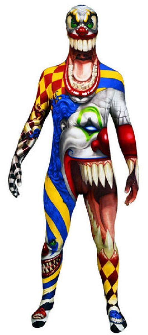 Image of Morphsuit The Clown - Adult Costume Size: 44-46
