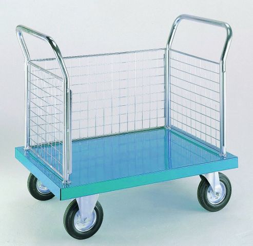 Image of 1000x600mm Platform Truck 3 Sided Mesh