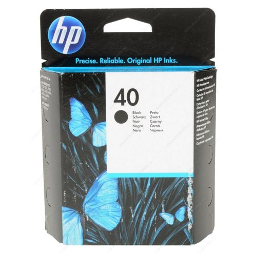 Image of Hp 40 Black Inkjet Cartridge 51640ae (42ml)