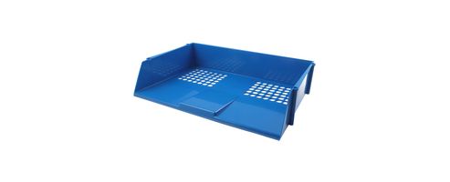 Image of Q-connect Wide Entry Letter Tray Blue