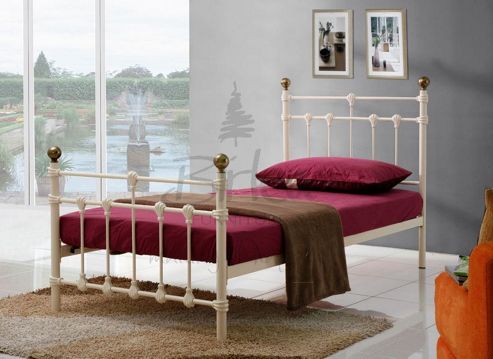 Image of Birlea Atlas Bed Frame - Single - Cream