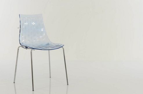 Image of Fizz Gel Dining Chair Blue