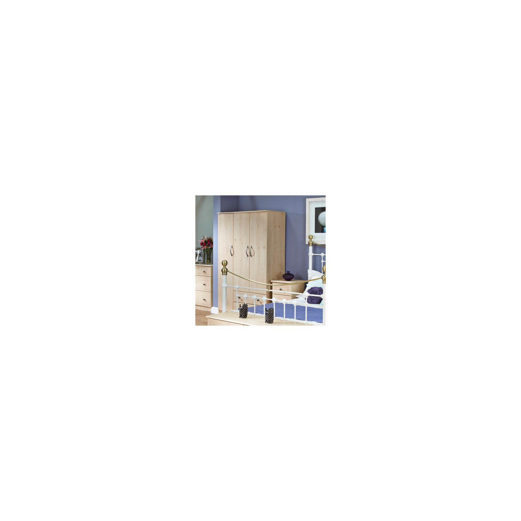 Welcome Furniture Florida 2 Drawer Wardrobe - 182.5cm H x 74cm W at Tesco Direct