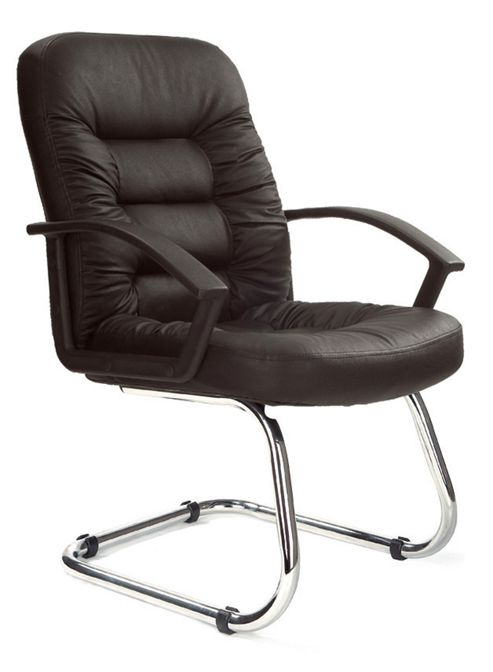 Image of Enduro Medium Back Visitor Chair In Black