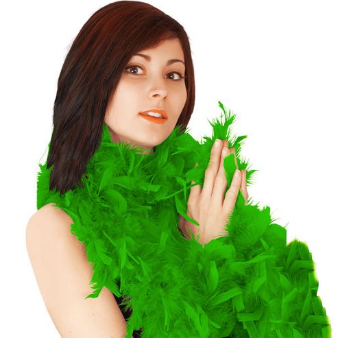 Image of Feather Boa Green