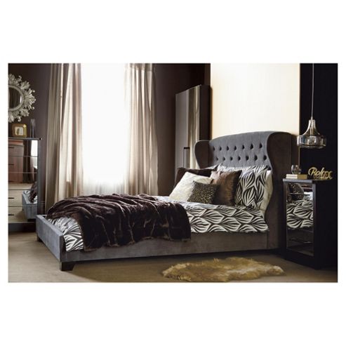Image of Henley King Bedframe, Charcoal
