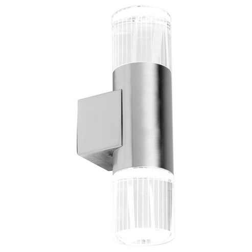 Image of Endon Lighting Fluorescent Wall Lantern In Stainless Steel