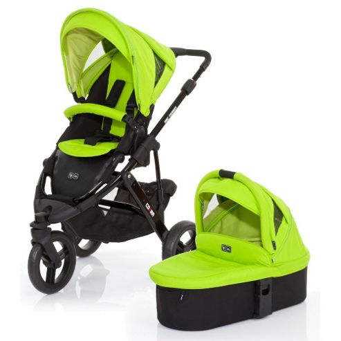 Image of Abc Design Cobra 3 In 1 Pushchair & Carrycot (black/lime)