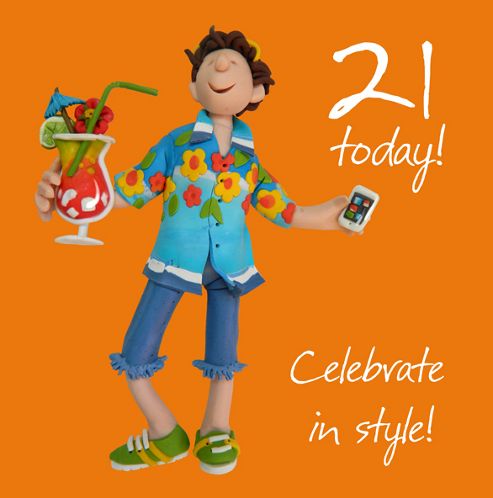 Image of Holy Mackerel 21st - Celebrate In Stylegreetings Card