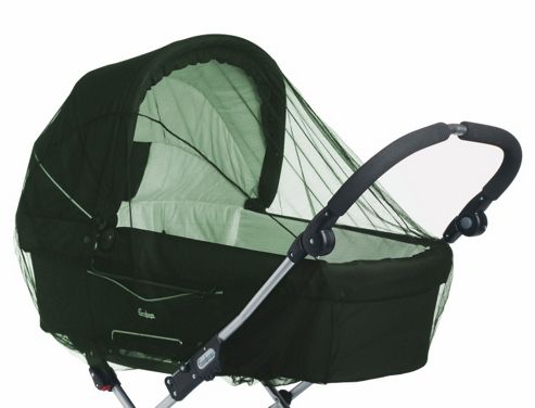 Image of Babydan Mosquito Net For Pram & Carry Cot Green