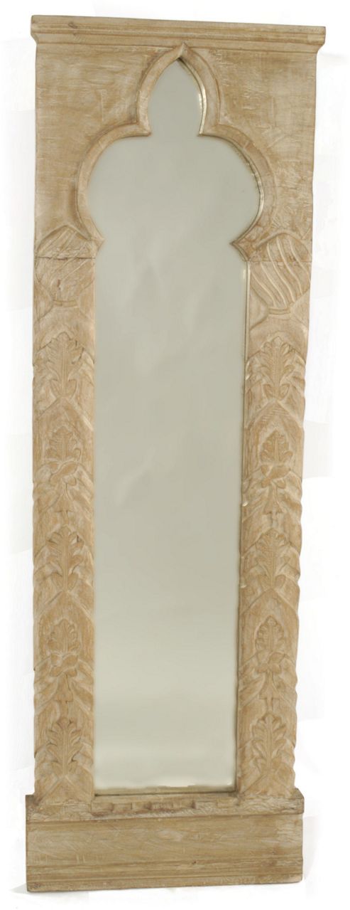 Image of Papa Theo 112" H Single Venice Mirror In Natural Limed Finish
