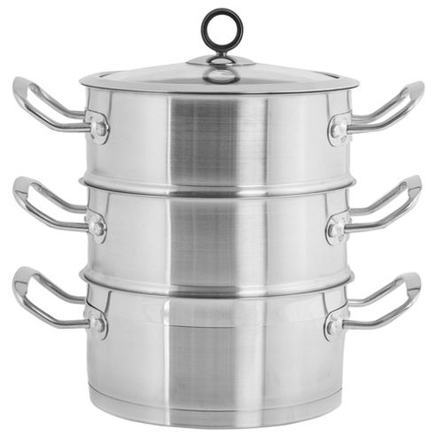 Image of Morphy Richards Accents 3 Tier Steamer, Stainless Steel