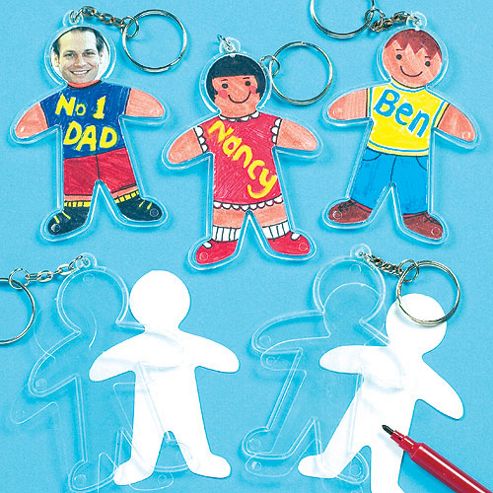 Image of Design A Person Craft Keyring (pack Of 6)