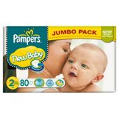 Pampers New Baby Size 2 (Mini) Jumbo Pack 80