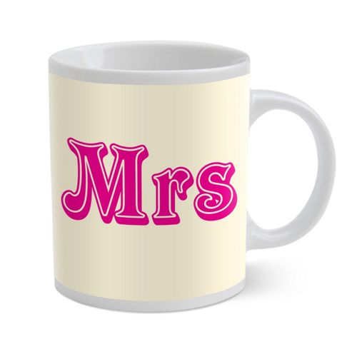 Image of Wpl Porcelain Mug, Mrs