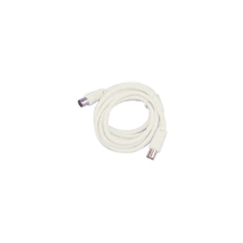 Image of Coax Male To Male Plug Tv Aerial Flylead Cable 1m White