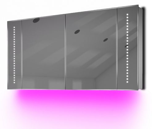 Image of Ambient Demist Bathroom Cabinet With Sensor & Internal Shaver Socket K126p