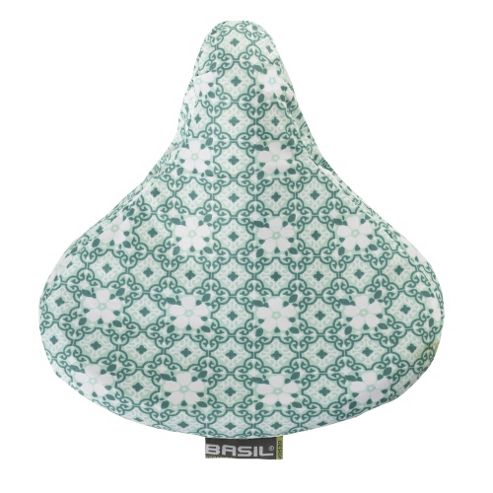 Image of Basil Saddle Cover Blossom Turquoise