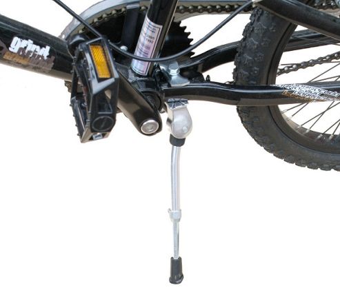 Image of Black Widow Ez-stand Bike Prop-stand For Kids Bikes With Wheels From 12" To 16" - Colour: Silver