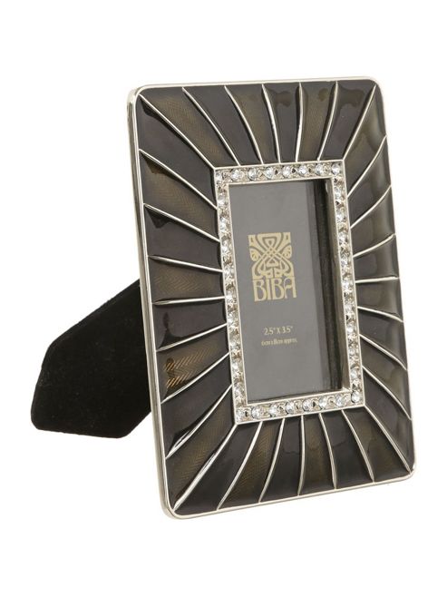 Image of Biba Black Enamel Frame 2.5x3.5 Square From House Of Fraserfrom