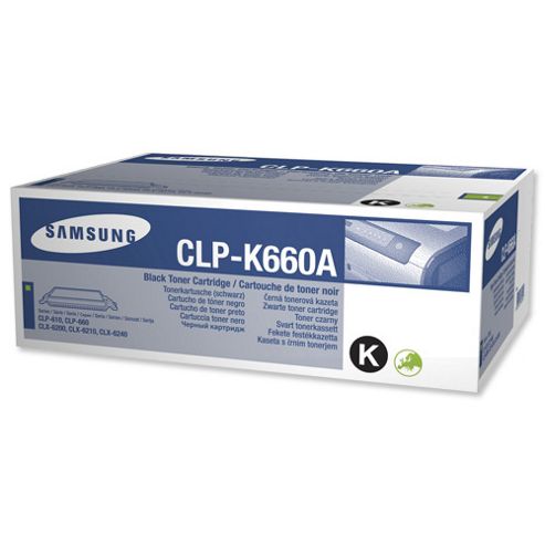 Image of Samsung Clp-k660a Toner Cartridge - Black