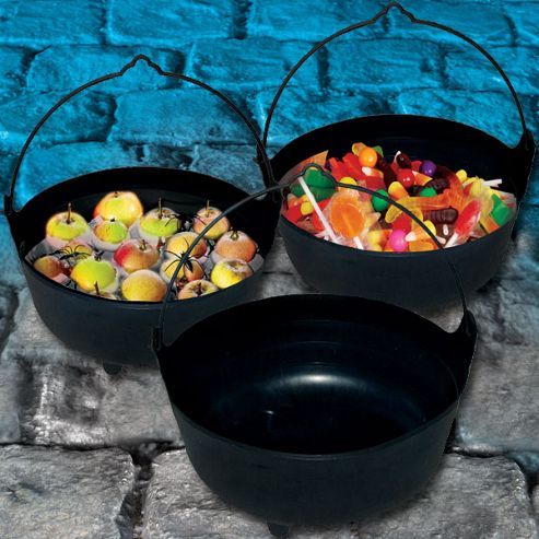 Image of Large Black Cauldron - 45cm Halloween Props