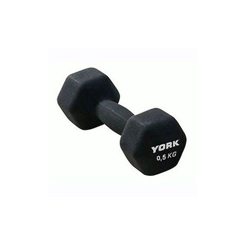 Image of York Fitness Neoprene Hex Dumbbell 0.5kg X 1