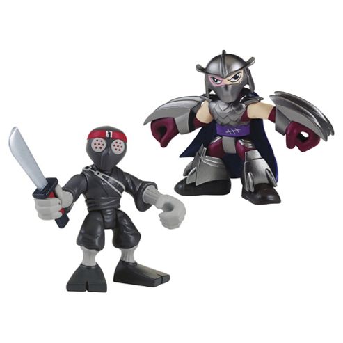 Image of Teenage Mutant Ninja Turtles Pre-cool Half Shell Heroes Shredder And Foot Solider Figures