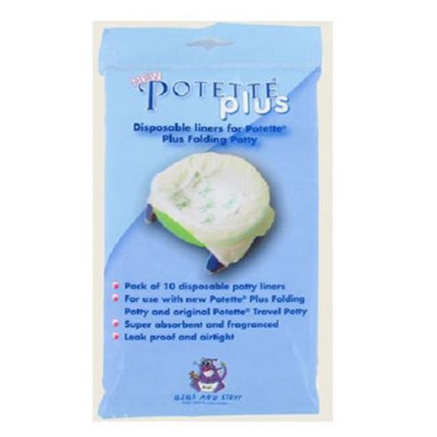 Image of Bibs And Stuff Potette Plus Disposable Liners 10 Pack