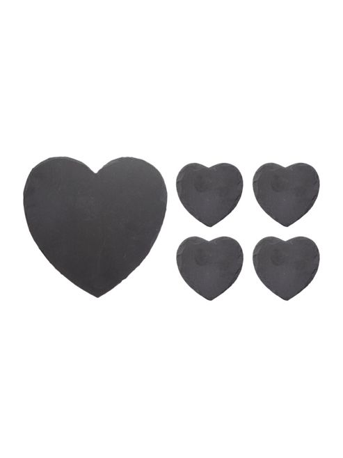 Image of Linea Slate Heart Cake Stand