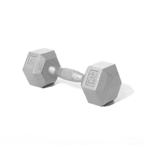 Image of Body Power 7kg Hex Dumbbell (x1)