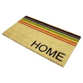Home Horizontal Stripe PVC Coir Mat
