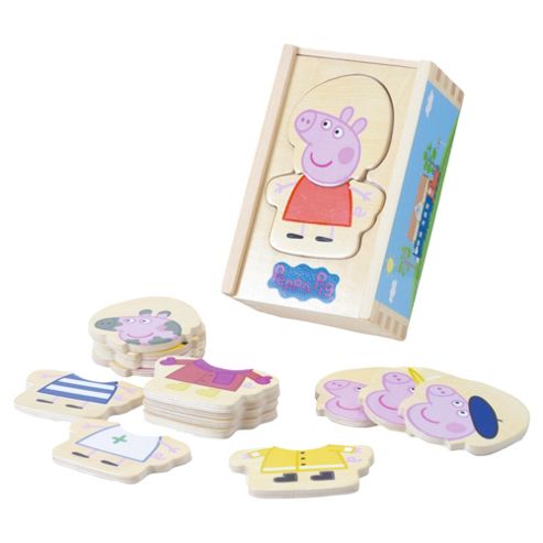 Image of Wooden Dress-up Peppa Pig