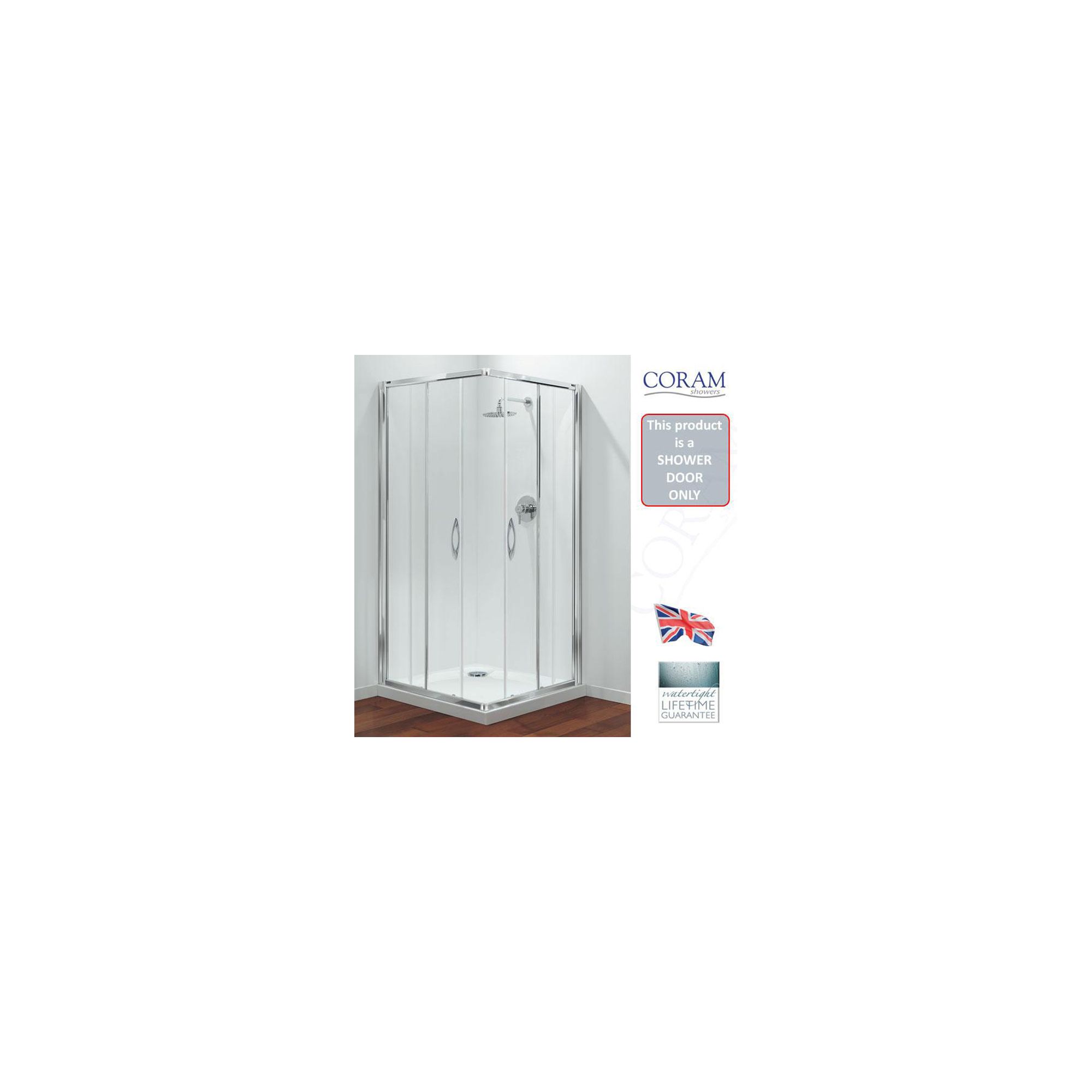 Coram Premier Corner Entry Frame and Door Pack Only 760/800mm at Tesco Direct