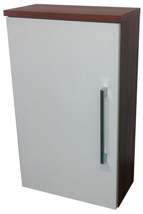 Image of Posseik Laonda 68 X 40cm Upper Wall Cabinet - Walnut / White