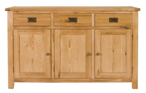 Image of Elements Brunswick Dining Three Door Sideboard In Warm Lacquer