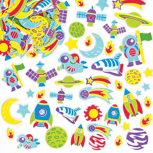 Image of Galaxy Foam Craft Stickers (pack Of 120)